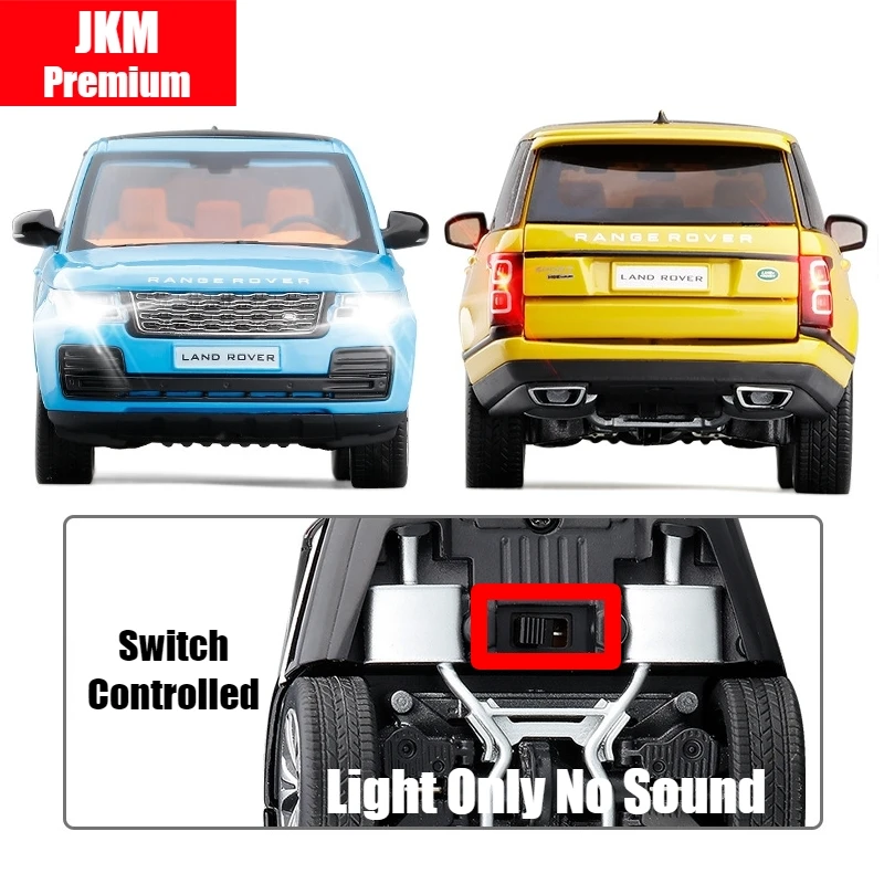 1/32 Land Rover Range Rover Sport Toy Car SUV Miniature Model JKM Diecast Alloy Pull Back Sound Light Collection Gift Christmas