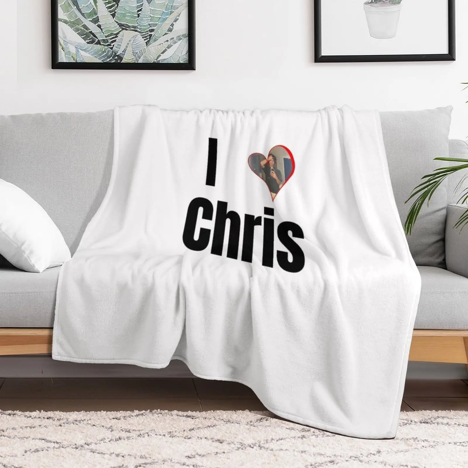 I Heart Chris Sturniolo Throw Blanket Luxury Designer valentine gift ideas manga Bed Fashionable Blankets