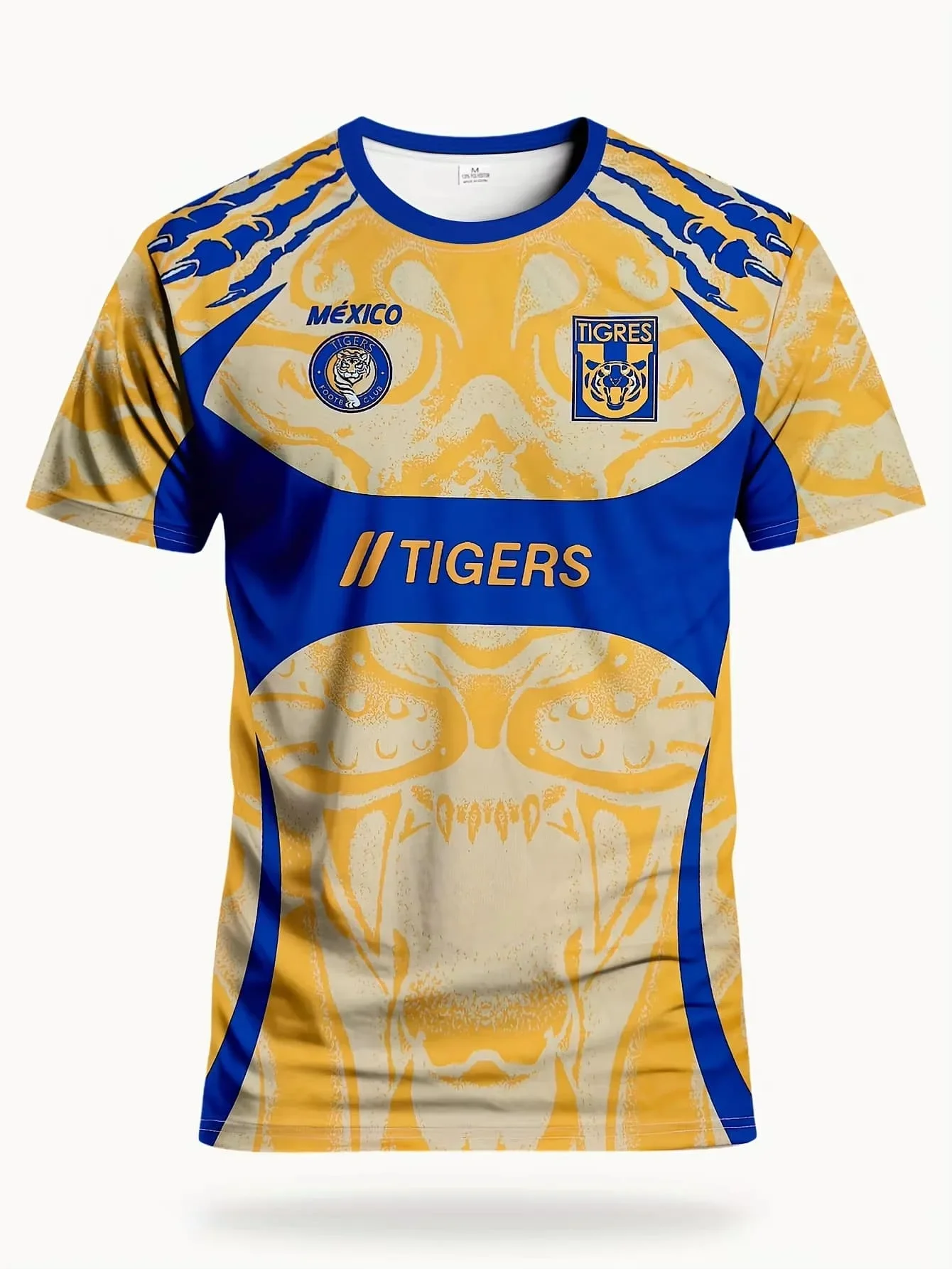 Men's Tiger Graphic American Football T-Shirt, Soft Crewneck Sweatshirt, Casual Beach Wear for Men