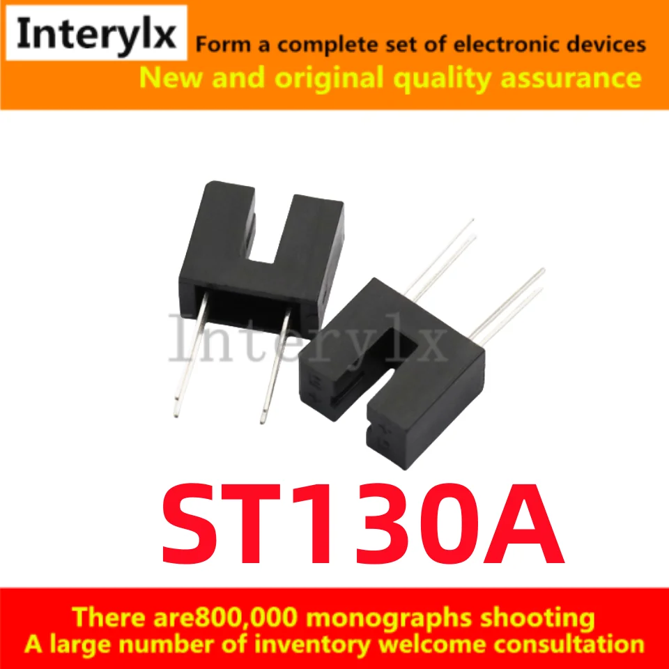 10Pcs/Lot Original ST-130A ST130A Direct Infrared Photoelectric Sensor Slot Type Optocoupling Optoelectronic Switch