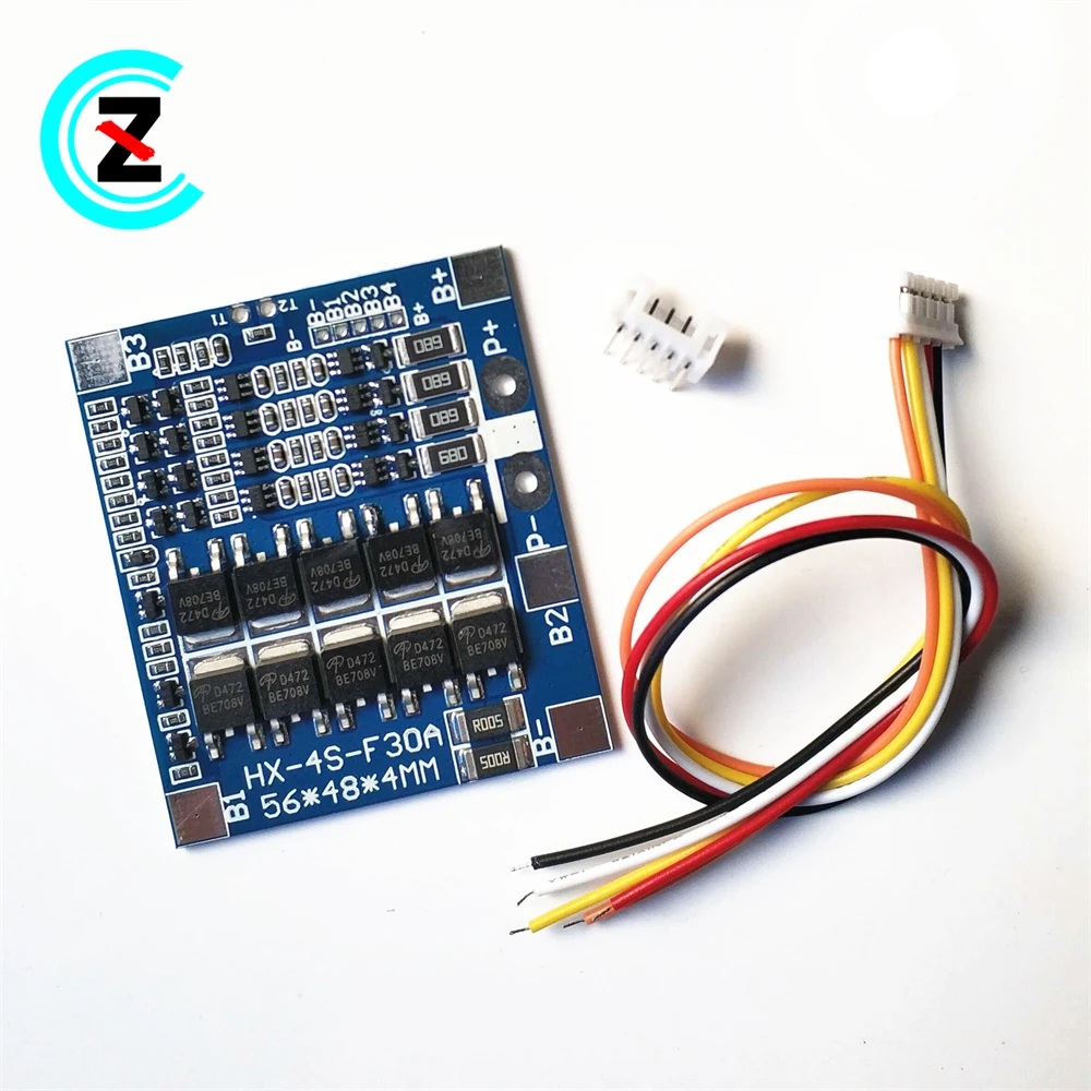 4 string 14.8V lithium battery protection board with balanced 12.8v lithium iron phosphate battery protection board HX-4S-F30A