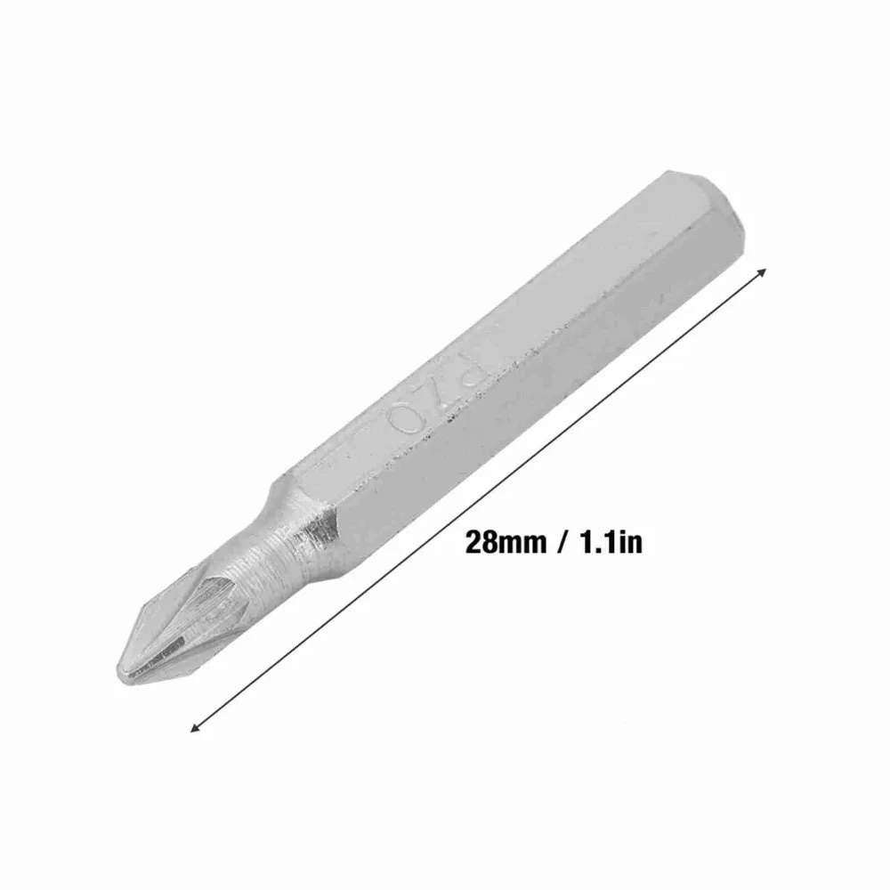 10pcs 4mm Shank Screwdriver Bits Set Cross Head 5/32 Inch Hex Shank Phillips Screwdriver Bits 28mm Length S2 Steel