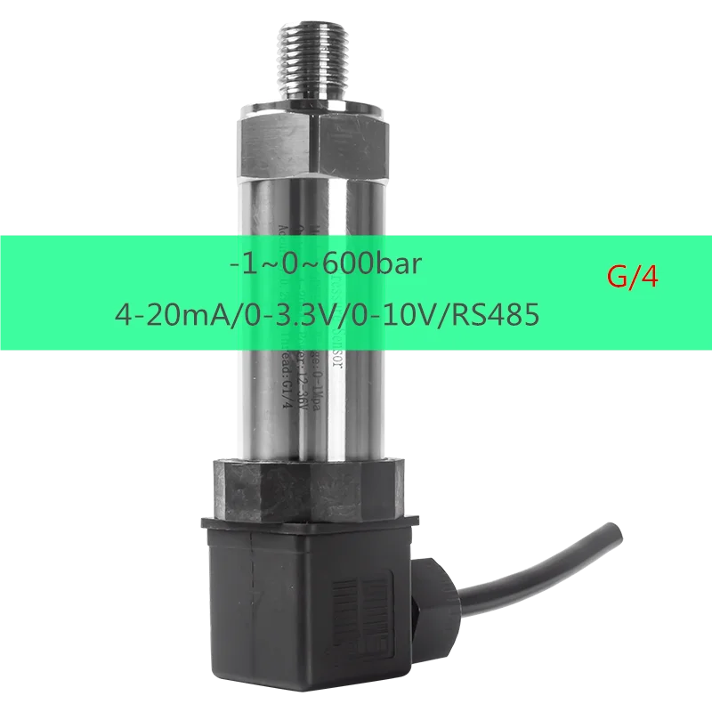 

4-20mA 0-3.3V Output Pressure sensor Transmitter SS304 Water Gas Oil Liquid Transducer 50mbar 0.5bar 1Mpa 150psi