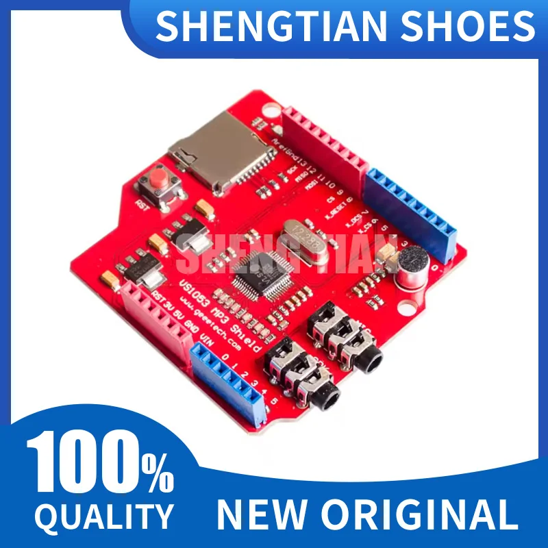 VS1053 VS1053B Stereo Audio MP3 Player Shield Record Decode Development Board Module With TF Card Slot For Arduino