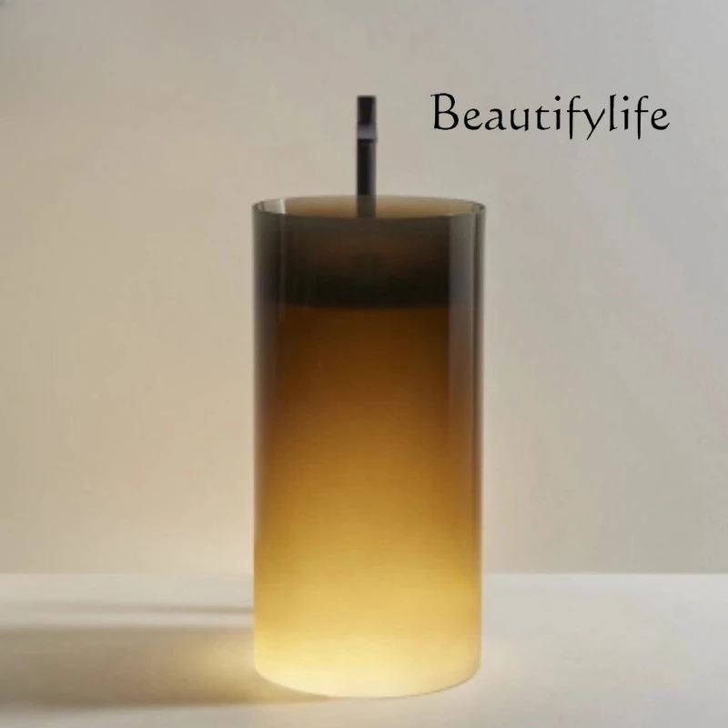 

Resin transparent luminous balcony small apartment hand wash basin washbasin column basin sink pool