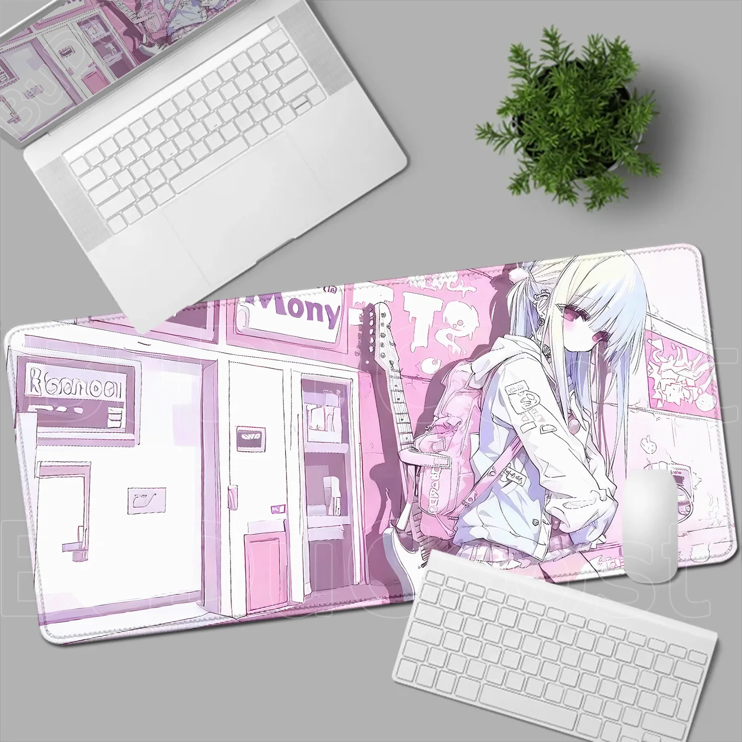 

big Kawaii Pretty Anime Girls Mousepad Large Computer Gaming Accessories 400x900mm Gamer Desk Mat Professional Premium Mouse pad