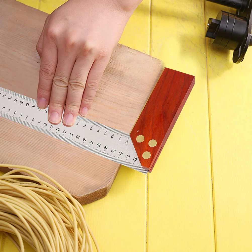 

Woodworking Angle Square Protractor Square Ruler Carpenter Measurement Tool L shaped Right Angle Welding Accessories