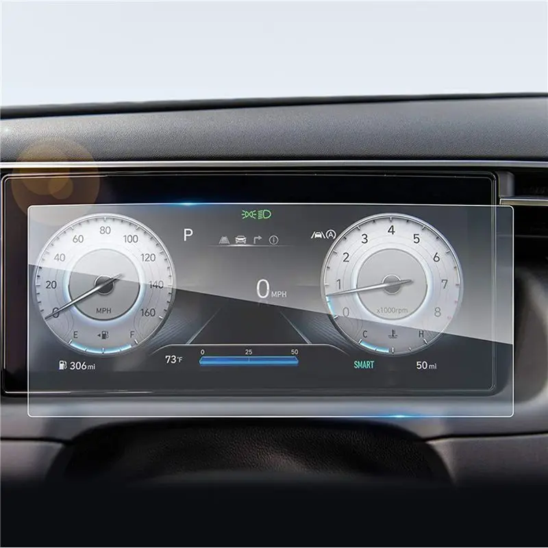AASS-2X For Tucson 2021+ 10.25-Inch Dashboard Display Screen Film Protection Instrument Screen Tempered Glass Film