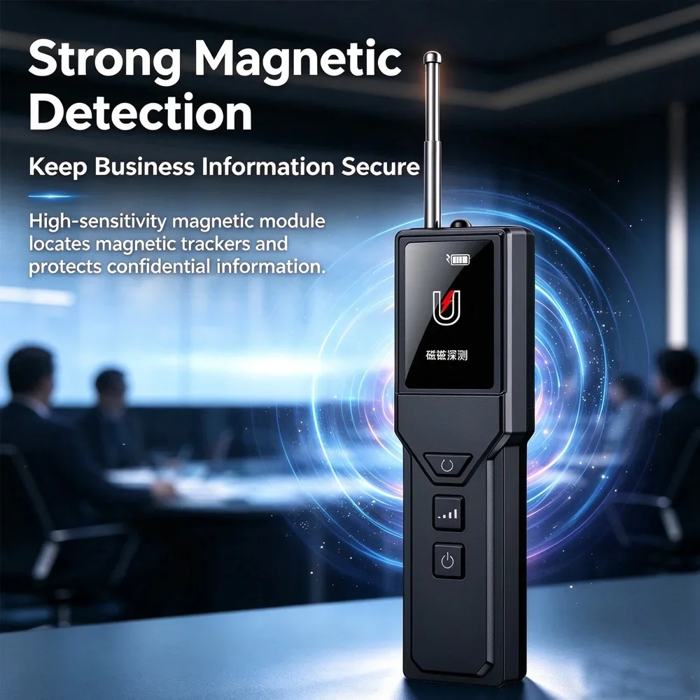 Professional Anti Spy Wireless RF Signal Detector, Hidden Camera Scanner, GPS Tracker Detector, GSM Bug Finders for Hotel Travel