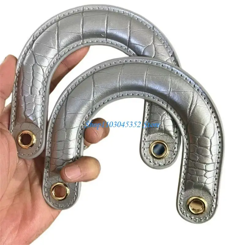 A3PE 1PC PU CURVED BAG Handle dengan cengkeraman yang nyaman dan mudah digunakan untuk penggunaan sehari -hari