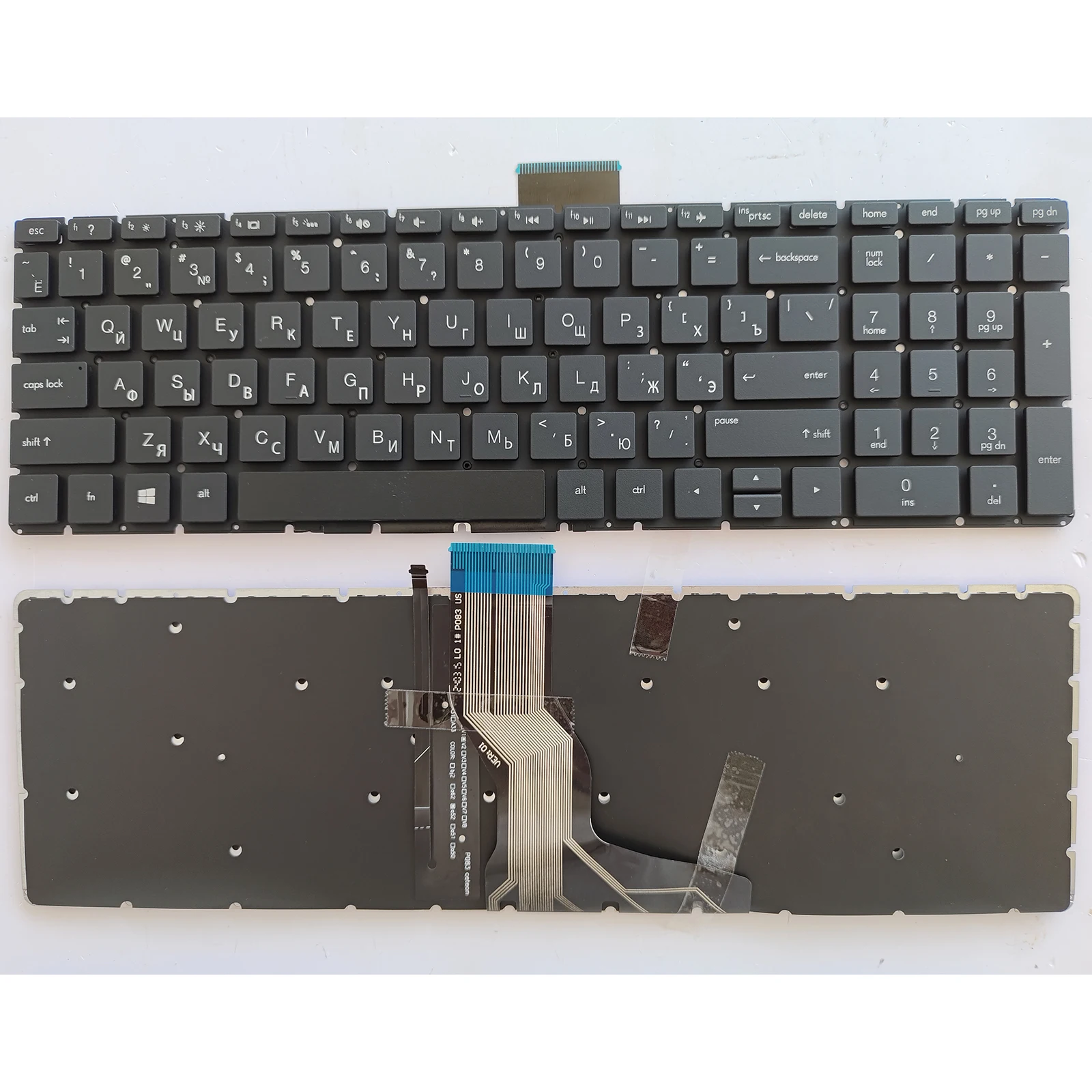 

RU layout for HP 15S-ER/FR/EQ/FQ/eq/fq 15-CC/BS/BW/BD/CB/CK/CD/BU/BP/BX 15Q-DY 15BR 17G-BR TPN-Q230 Q222 TPN-C129 keyboard