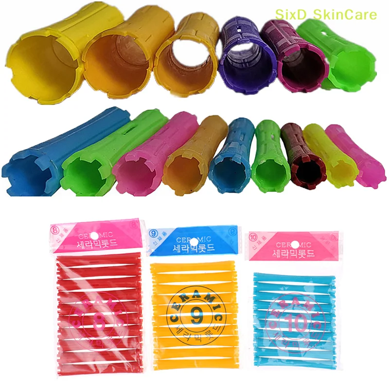 1set 1-2.2cm Heatless Hair Curler Roller Grip Styling Roller Curlers  Home Use Hair Rollers Hairdressing DIY Tools