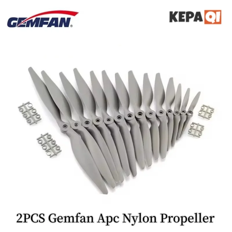 2PCS Gemfan Apc Nylon Propeller 5x5/6x4/7x5/8x4/8x6/9x6/10x5/10x7/11x5,5/12x6/13x6,5/14x7/16x8/17x10 Requisiten Für RC Modell Flugzeug