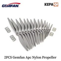 Gemfan-Hélice en nylon Apc, 5x5, 6x4, 7x5, 8x4, 8x6, 9x6, 10x5, 10x7, 11x5, 2 pièces 5/12x6/13x6. Accessoires pour modèle d'avion RC, 5, 14x7, 16x8, 17x10