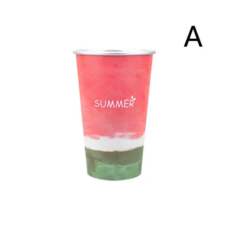 For Cold Drink Beer Cola Juice Bar Outdoor Home Cherry Blossom Pattern Color Changing Aluminum Cup Anti Fall