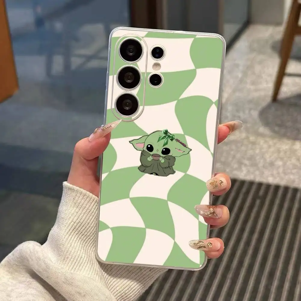 Cute Baby Y-Yoda  Phone Case For Samsung S25,S24,S21,S22,S23,S30,Ultra,S20,Plus,Fe Transparent Cover