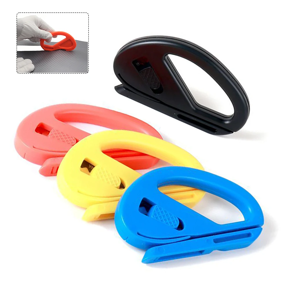 10PCS/Pack Safety Vinyl Film Cutter Knife Car Wrap Carbon Film Decals Cutting Tool Zippy Snitty Slitter Window Tint Paper Cutter