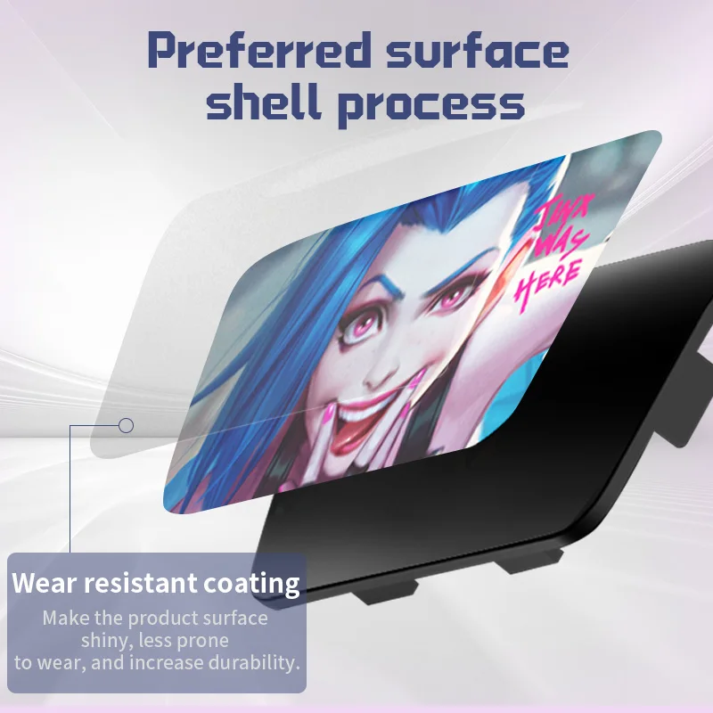 PS5 Controller Case Touchpad Game Controller Cover Replacement Front Cover Controller Case Limited Edition Jinx for BDM-010/020