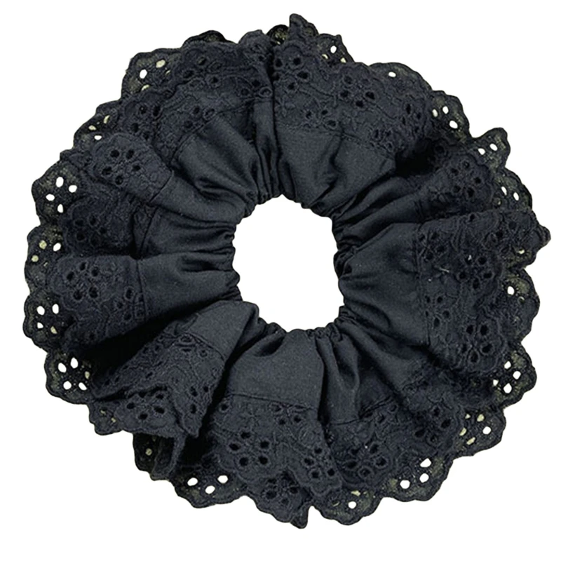 Ladies Girls Scrunchies elastici per tutte le partite fasce per capelli Scrunchies in pizzo accessori per capelli per donna ragazze abbigliamento quotidiano