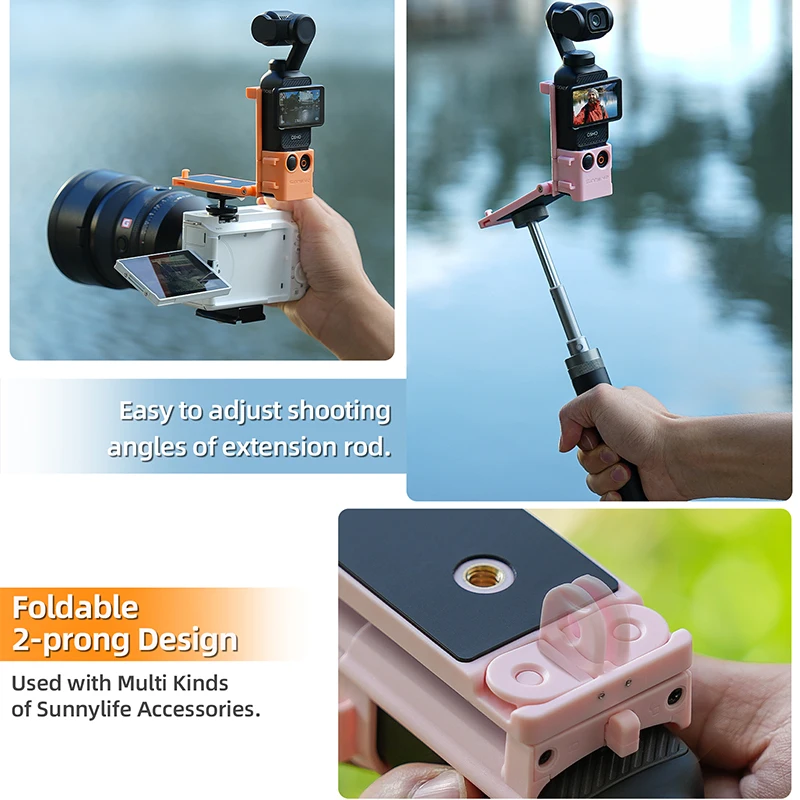 Магнитный кронштейн Sunnylife для DJI OSMO Pocket 3, быстрая установка, настольный регулируемый держатель для видеоблога, аксессуары