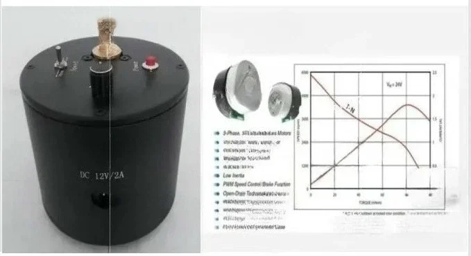 Professional External Brushless Motor for Vinyl Record Player, MCU Controlled Speed Belt Drive