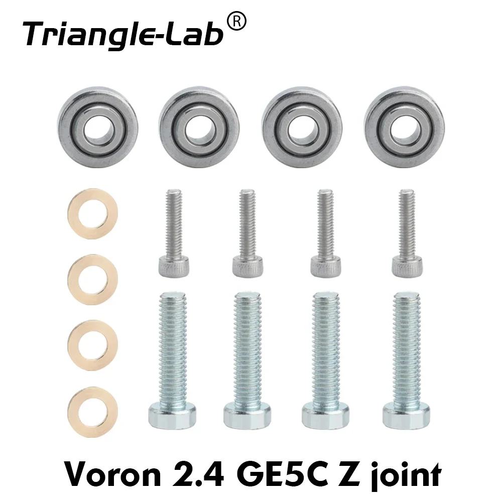 Trianglelab Voron 2.4 GE5C Z joint M3x16 M5x20 GE5C Bearing M5x1mm spacerx4 for upgrade the original printed Z joint.