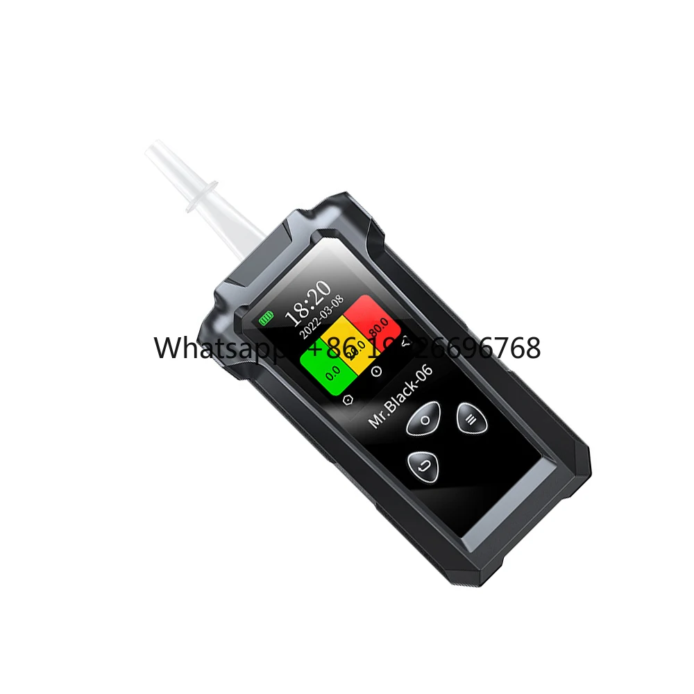 

Top Sales 1.77 Color Dustproof Screen 11mm Imported Electrochemical Sensor Breathalyzer with BT Printer Dual Core Processor