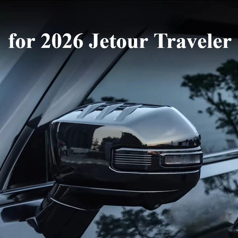 Fit for 2026 Jetour Traveler T2 Rearview Mirror Cover Machining Protector Side Mirror Cap Black Warrior Modified