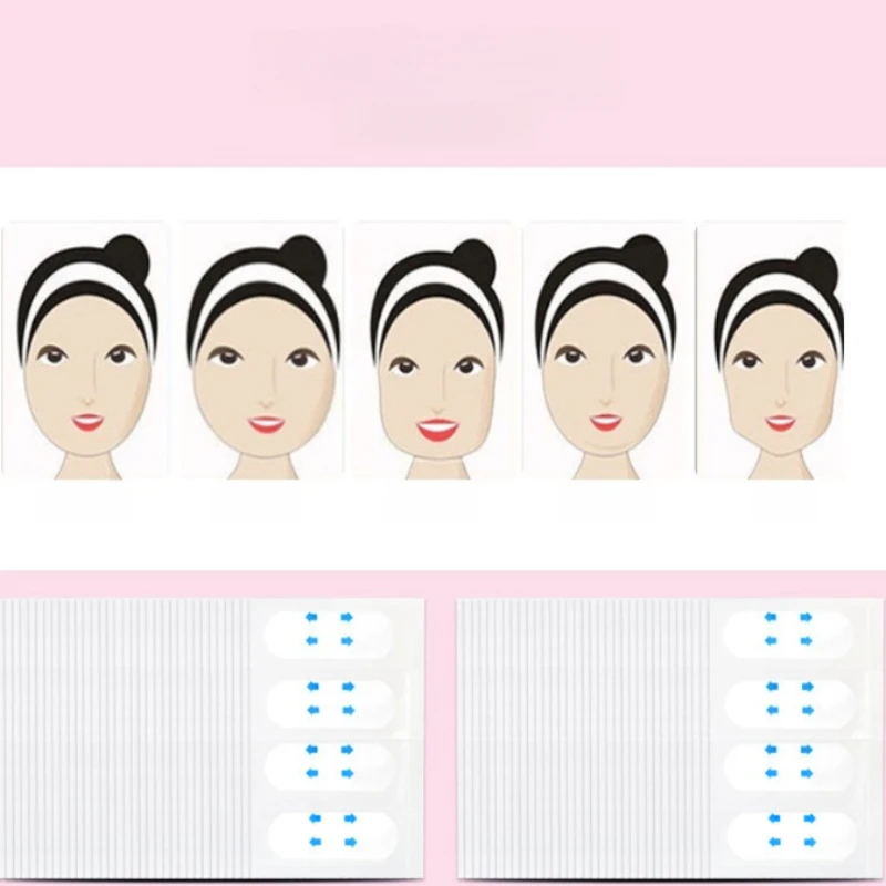 Taśma do modelowania twarzy w kształcie litery V, redukująca zmarszczki i opadanie skóry, niewidoczna, przezroczysta, cienka, liftingująca naklejki na twarz, narzędzie do pielęgnacji twarzy.