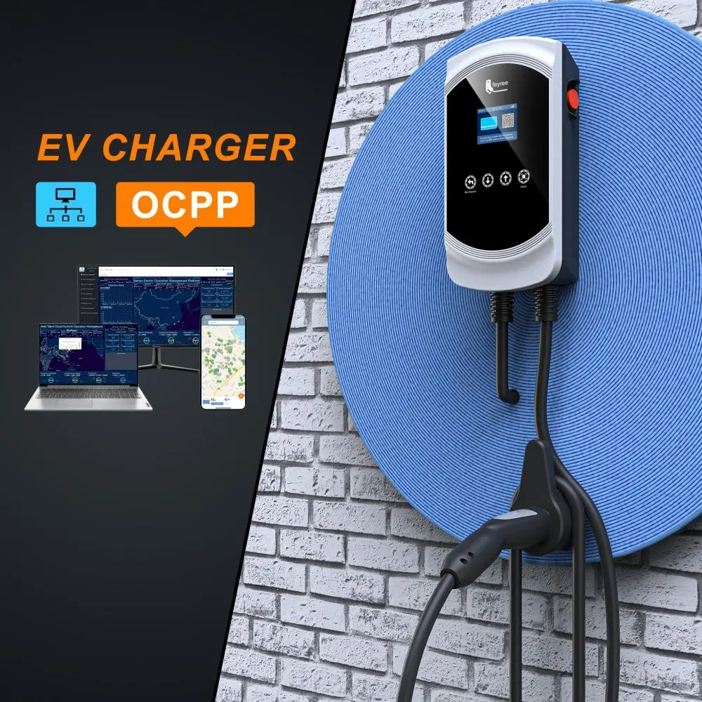 

Зарядное устройство feyree OCPP1.6J NACS AC EV, коммерческая умная зарядная станция Wallbox AC с сетью 4G для станции Tesla EVSE