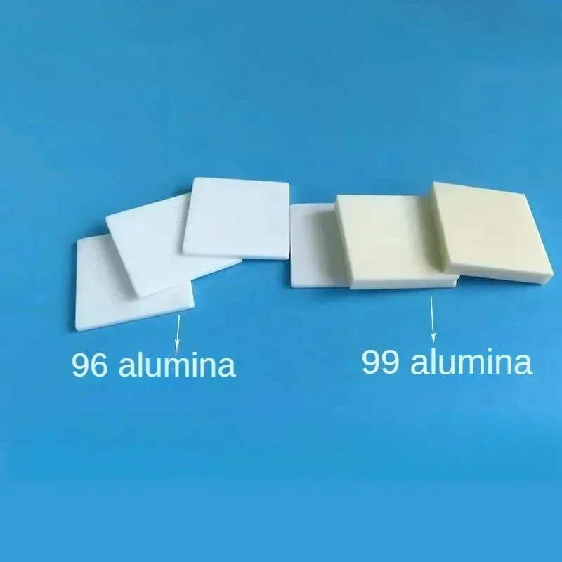 Customized 99 alumina ceramic sheets, 50 * 50 * 4/5/6/7/8/10/15mm, experimental substrate, insulating corundum board