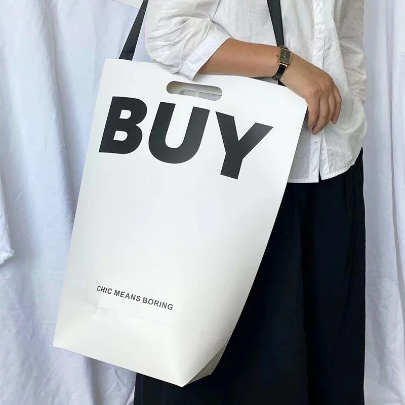 High Quality Luxury Boutique Gift Jewelry Shopping Packaging Bag Custom Euro Tote Big Size Branded Paper Bag With Logo Print