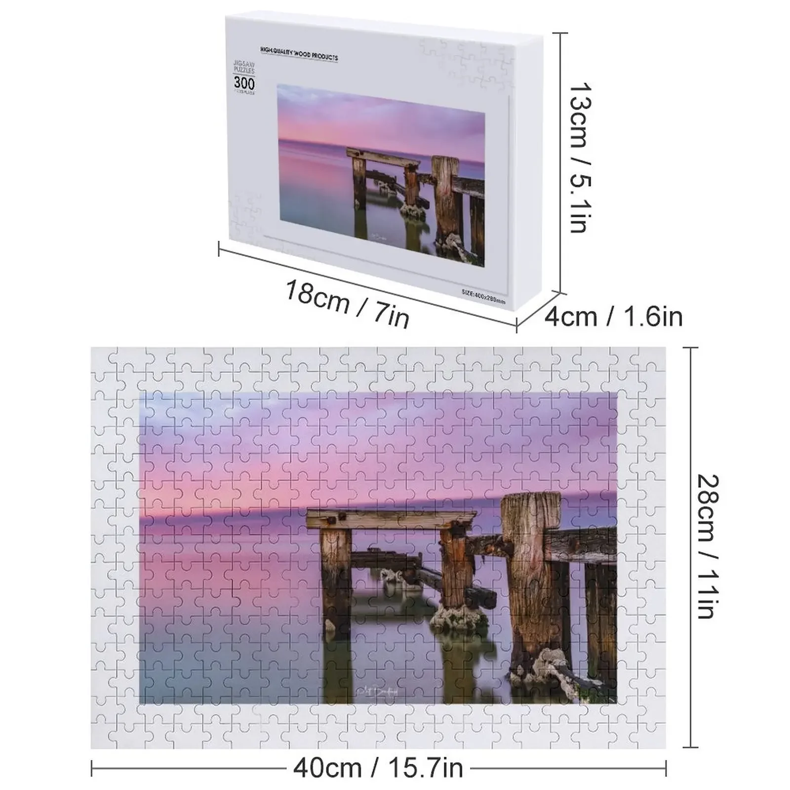 Пазл Mentone Groyne, деревянные композиции для детей, деревянная фотография, персонализированный заказ с фото, подарочная головоломка для ребенка на заказ
