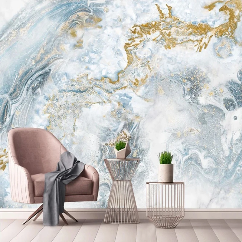 Custom Any Size Mural Wallpaper Modern Light Greystone Marble Grain Fresco Living Room TV Sofa Bedroom Decor Papel De Parede 3D