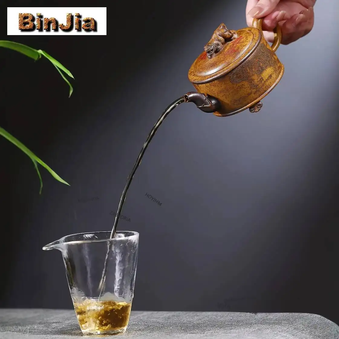 210ml Classic Yixing Purple Clay Teapots Handmade Large Caliber Pot Raw Ore The Keel Gold Sand Mud Kettle Zisha Tea Set
