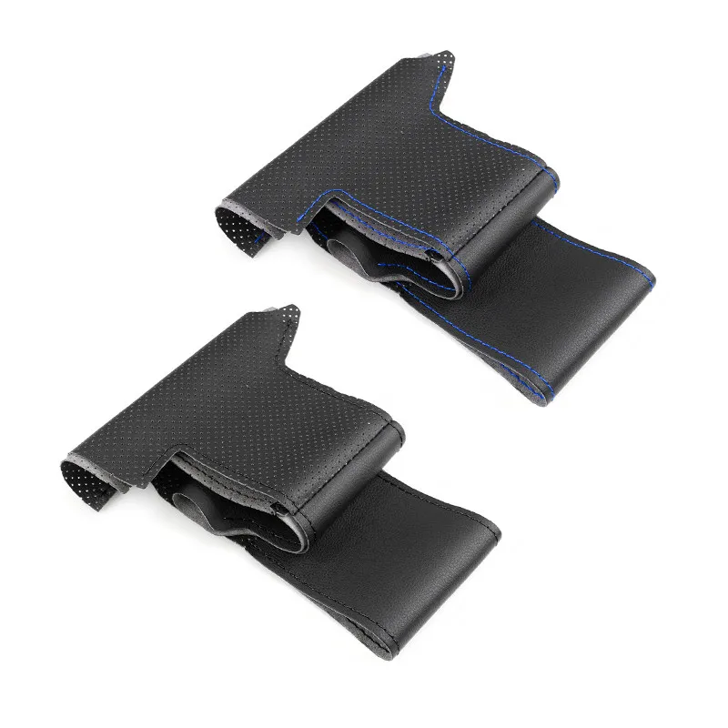 For Toyota Prius 20 XW20 2004 2005 2006 2007 2008 2009 Perforated Microfiber Leather Car Steering Wheel Cover Hand Braid Trim