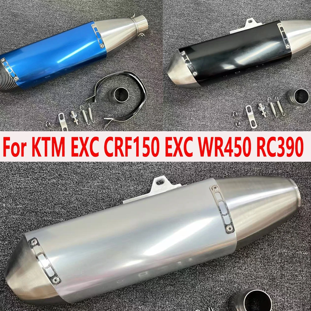 

Для KTM EXC CRF150 EXC WR450 RC390 51 мм мотоциклетный глушитель, труба FMF 4T Escape Moto Dirt Bike, скутер, мотокросс, универсальный