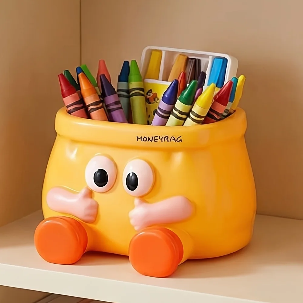5/2-Piece Set of Large-Sized Home Desktop and Drawer Storage Boxes for Small Items, Creative Storage Ornaments, Plastic Desktop Storage Boxes, Cute Cartoon Storage Ornaments, Multifunctional Plastic Pen Holders, Multifunctional Pen Holders, Paintbrush Storage Boxes, Office Desk Organizers, Student Paintbrush Storage Boxes, Travel Portable Small Item Storage Boxes, Household Drawer Clutter Sorting Containers, Dormitory Stationery Supplies, Halloween and Christmas Gifts