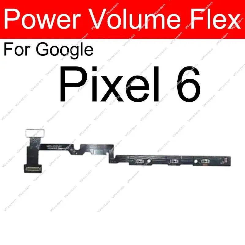 On OFF Power Volume Flex Cable For Google Pixel 6 6 Pro 7 Pro 7A Power Volume Side Key Flex Ribbon Replacement