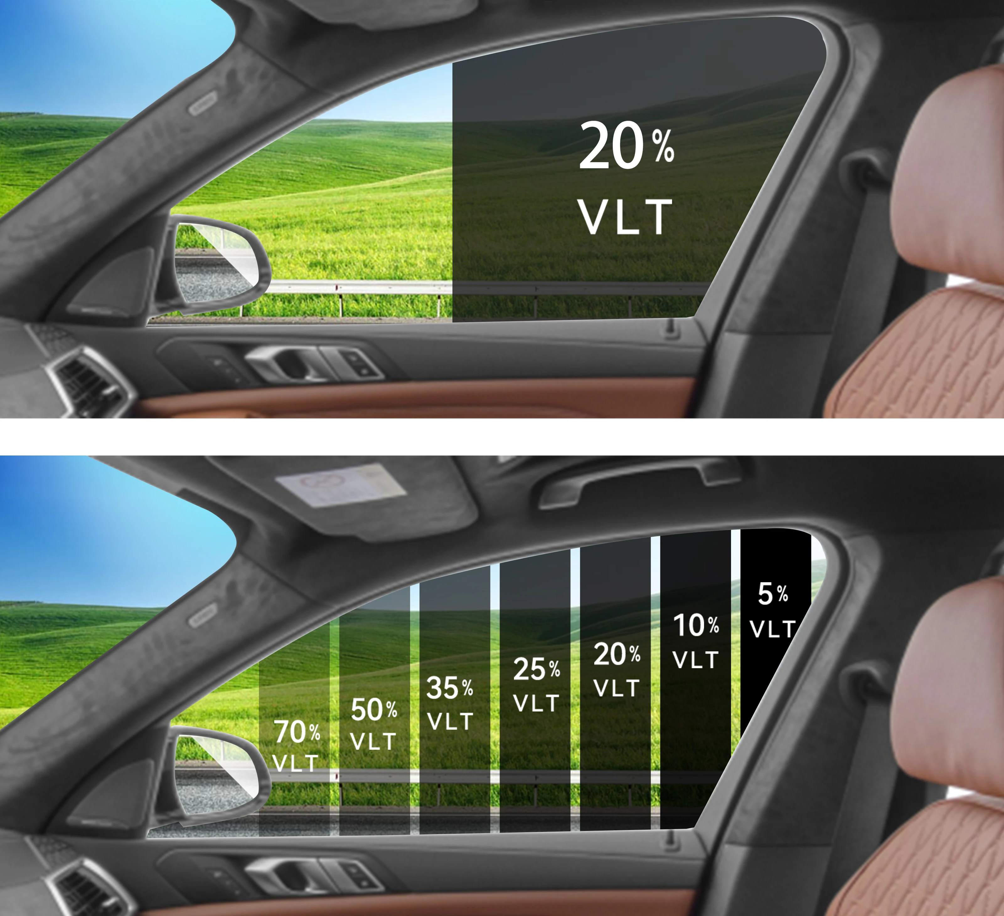 Pre‑Cut Car Window Tint for Tesla Model 3 2017‑2023 2‑Ply UV IR Heat Glare Block Privacy Solar Shade Window Protector Film car view 4