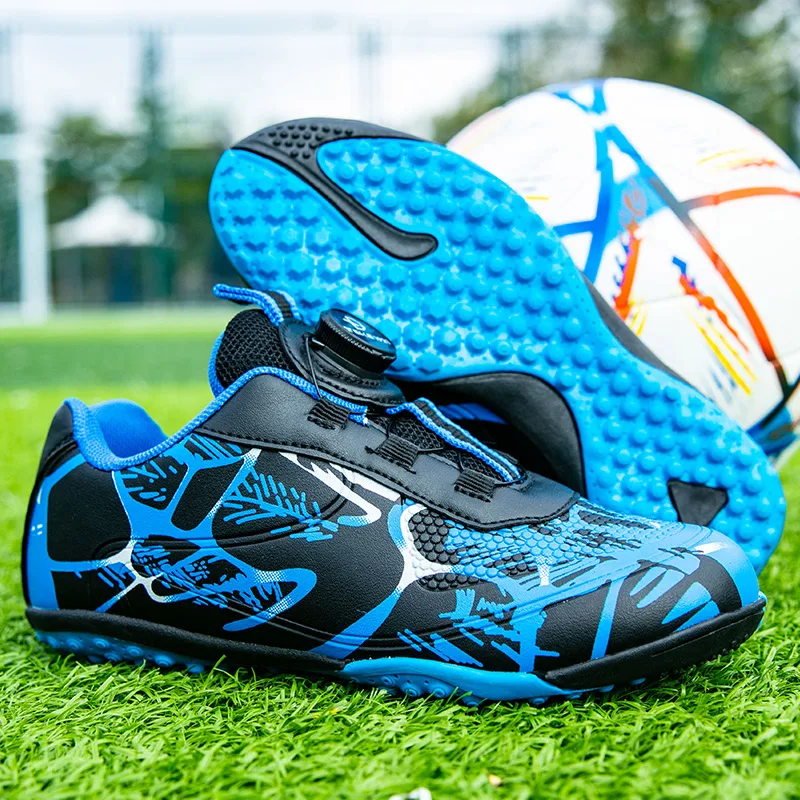 

Children's soccer shoes with rotating studs, suitable for artificial turf, for matches and training, unisex sports shoes