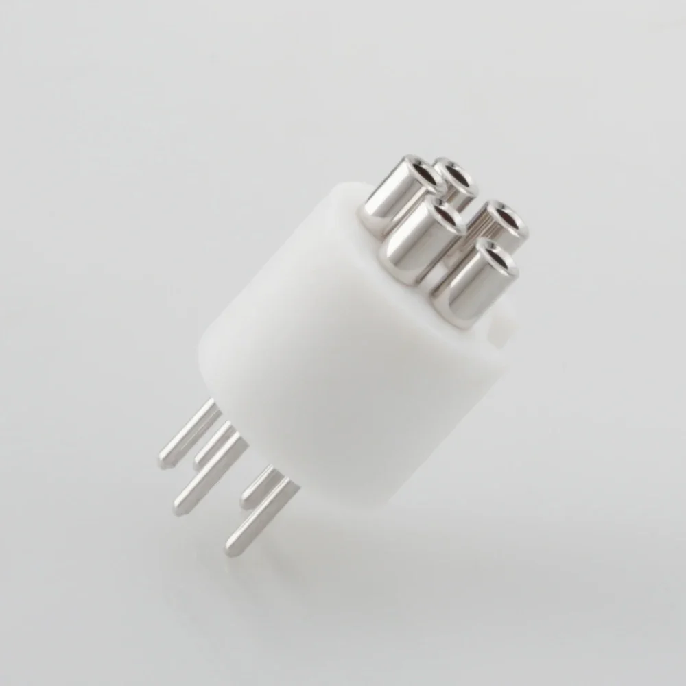 Viborg LP107R sumbat phono pria DIN tembaga murni berlapis Rhodium steker MDIN R steker pria DIN TONEARM steker cocok untuk Reda RB250 251 300 301