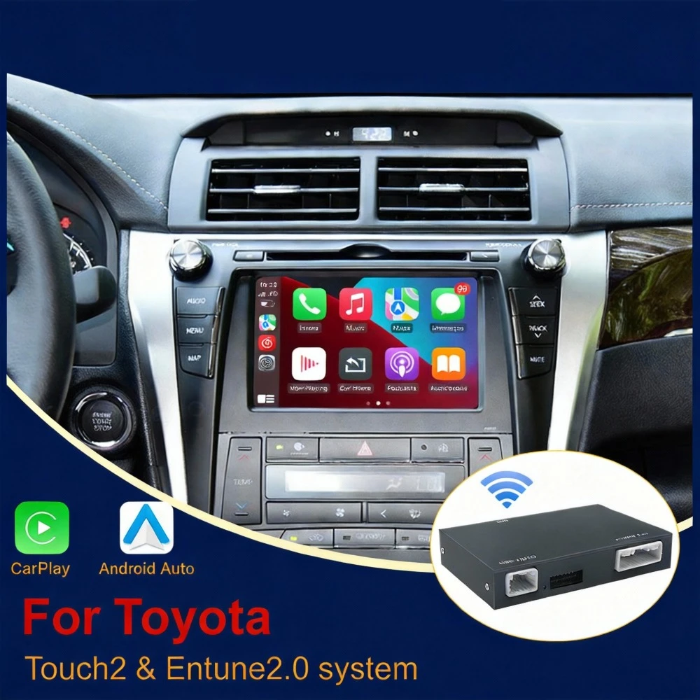 

Voiture Android sans fil Carplay pour Toyota RAV4 Corolla Tacoma Camry CHR...
