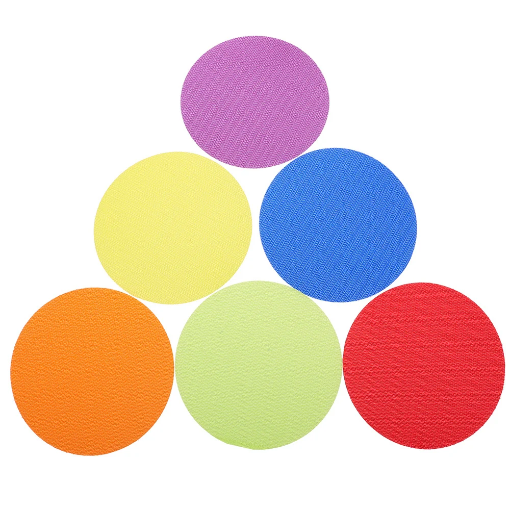 

72pcs Educational Carpet Markers Stickers Round Colorful Nylon Decals For Classroom Preschool Learning Games Teaching