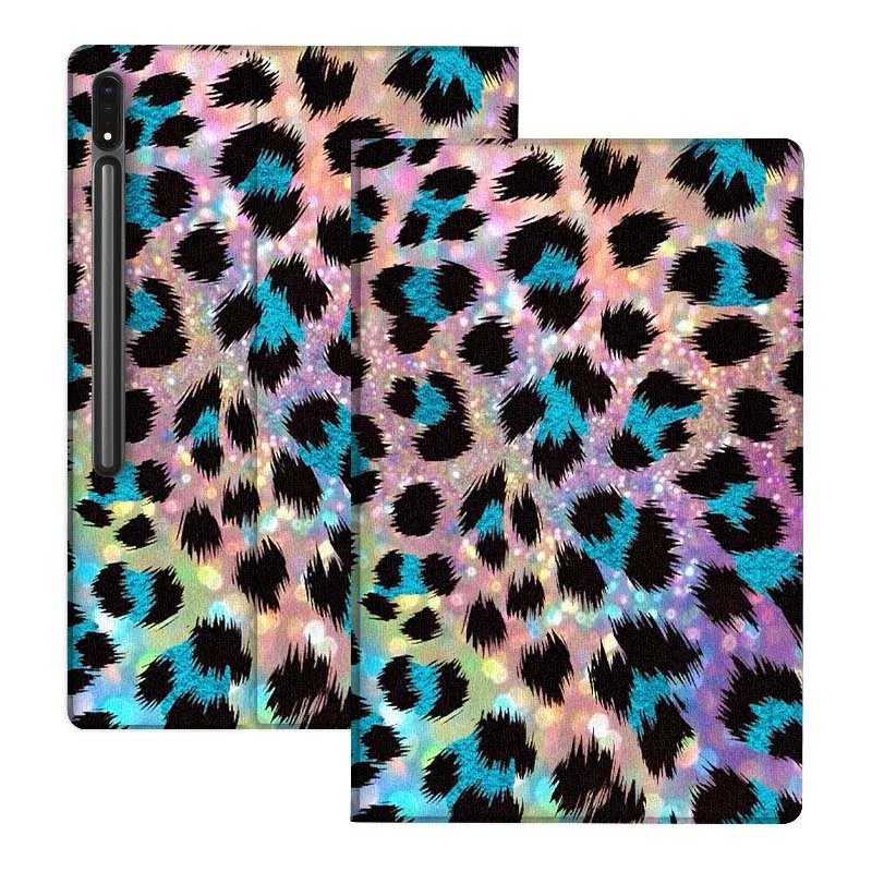 

Art Color Leopard Print For Samsung Galaxy Tab S10 S9 S8 S7 FE Lite Soft Flexible Support Tablet Case Gift