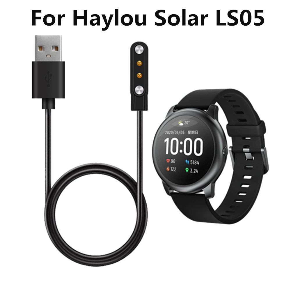 

USB Charging Cable For Xiaomi Haylou Solar LS05 Smart Watch Fast Charger For Ticwatch GTX YAMAY SW022 Imilab kw66 Power Dock