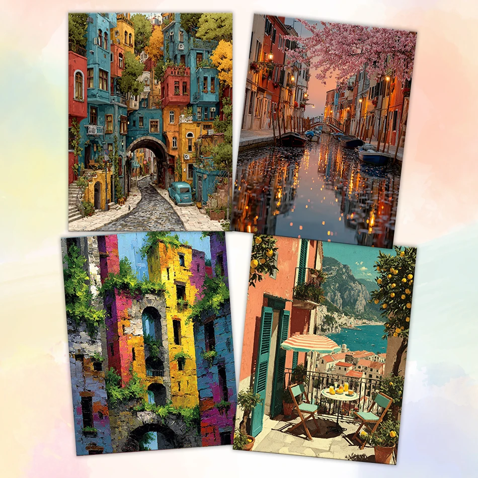 

GATYZTORY Paintings For Painting By Numbers 40x50cm Diy Landscape On Canvas Handiwork Oil Acrylic Paints Art Supplies Wall Decor