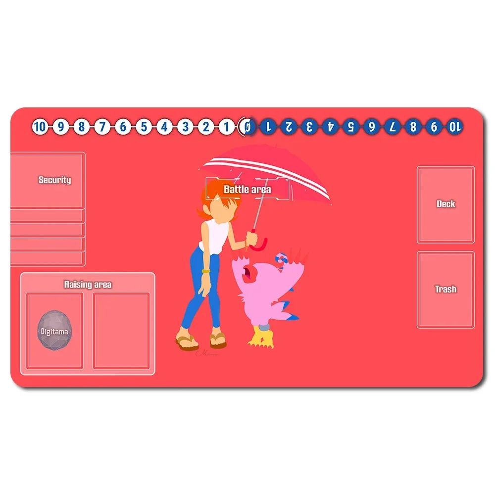 

1002701 - Board Game Digimon Playmat Size 60X35 cm Play Mats Compatible for DTCG