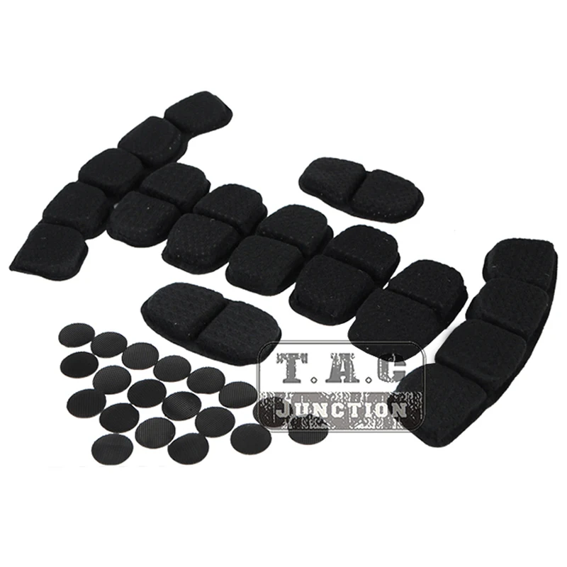 Tactical Molle Bracelet Helmet Pad Set Vented Lux Liner Pad Impax Superior Foam Cushioned Pad Set For Combat Helmets 9PCS/Set