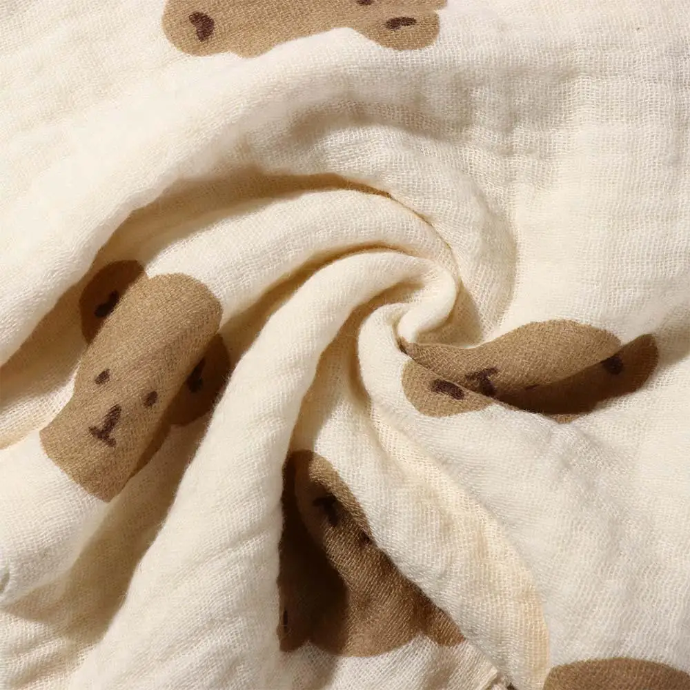 

Муслиновые слюнявчики для новорожденных с принтом, хлопковые, на кнопках, однотонные, мягкие, для отрыжки